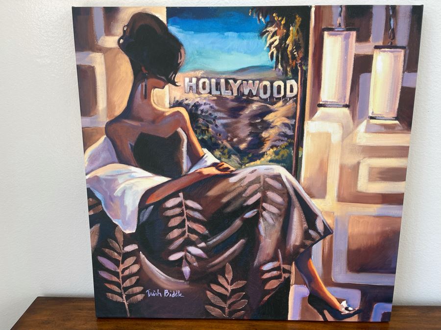 Aaron Brothers Hollywood Sign Canvas Print 30 X 30 Retails $129 [Photo 2]