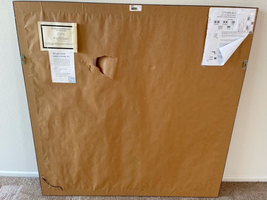 Ethan Allen Artist Proof Giclee Print Titled 'Modern Study I' By Sean Jacobs With Certificate 47 X 47 [Photo 4]