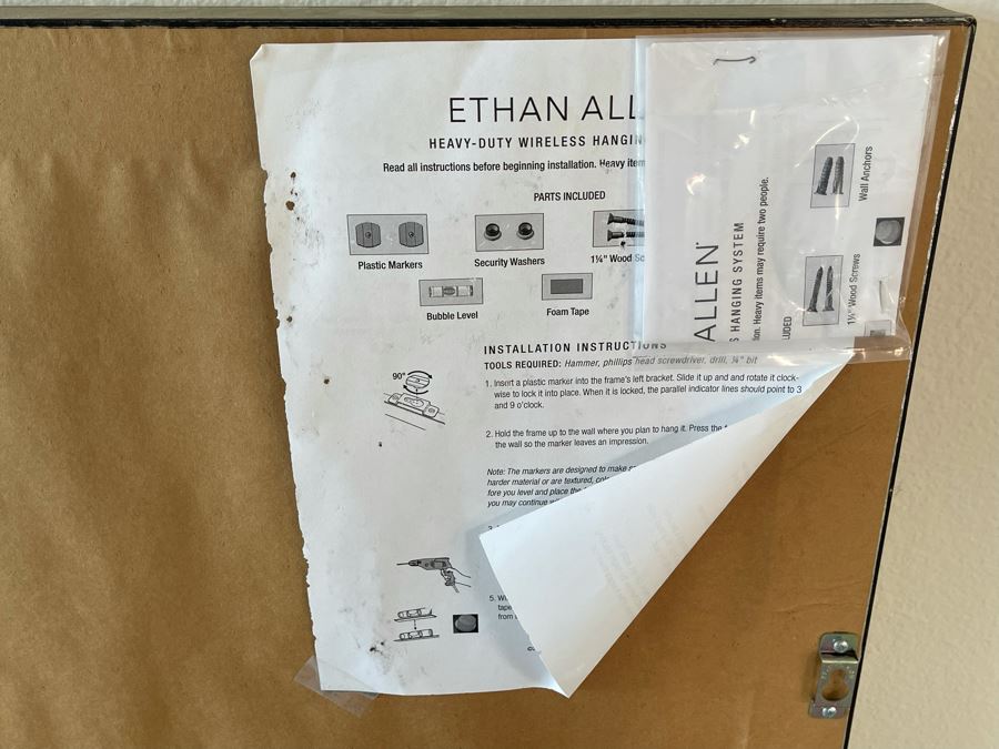 Ethan Allen Artist Proof Giclee Print Titled 'Modern Study I' By Sean Jacobs With Certificate 47 X 47 [Photo 8]