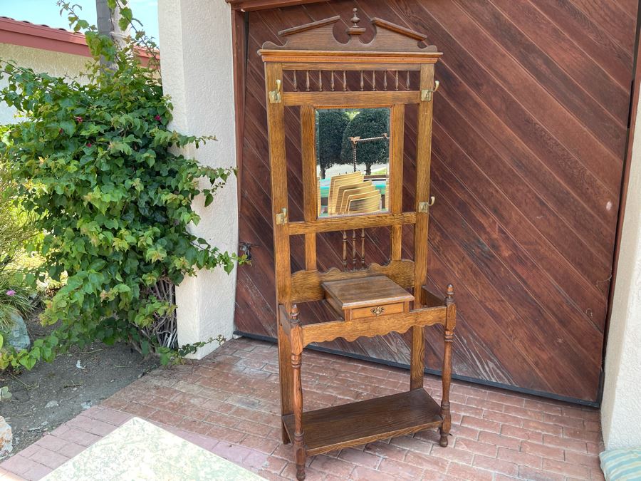 Vintage Hall Tree 32W X 13D X 85H [Photo 4]