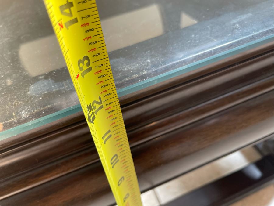 Baker Furniture Low Profile Chinoiserie Entry Table With Glass Top 60W X 17D X 12H [Photo 12]