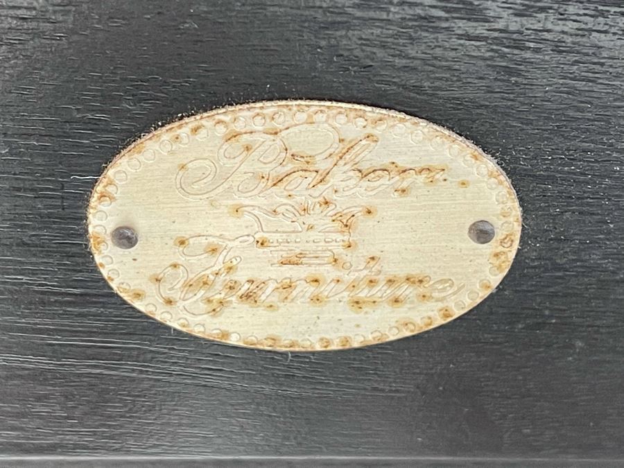 Baker Furniture Low Profile Chinoiserie Entry Table With Glass Top 60W X 17D X 12H [Photo 2]