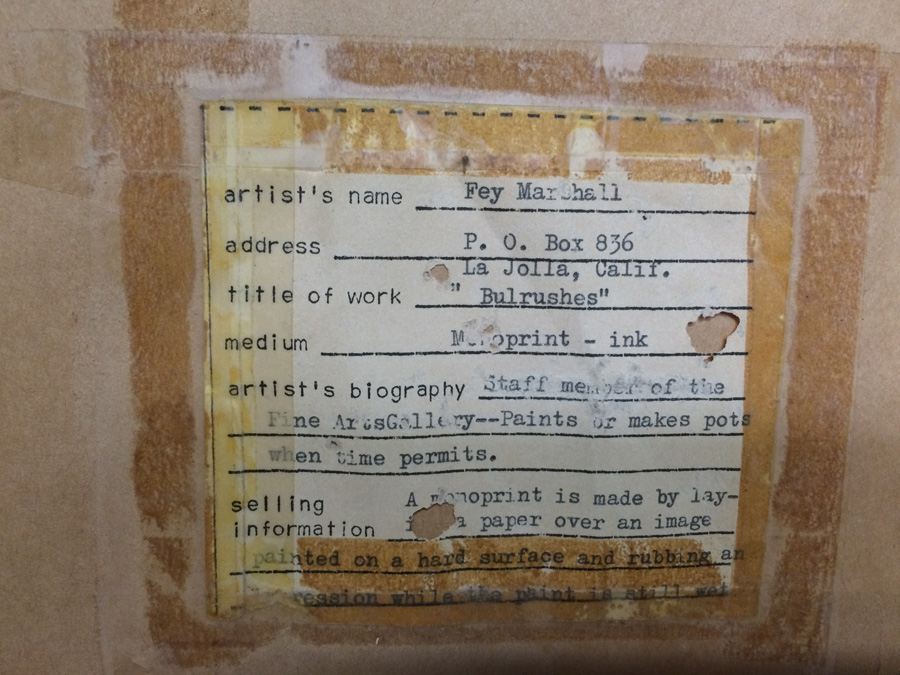 Fey Marshall Monoprint - Ink [Photo 7]