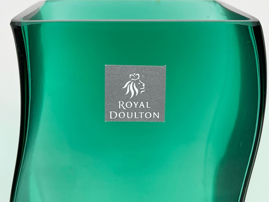 Royal Doulton Glass Vase 10H [Photo 5]
