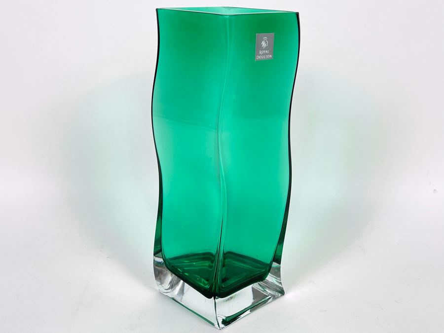 Royal Doulton Glass Vase 10H [Photo 4]