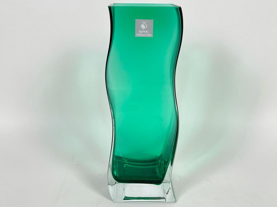 Royal Doulton Glass Vase 10H [Photo 3]