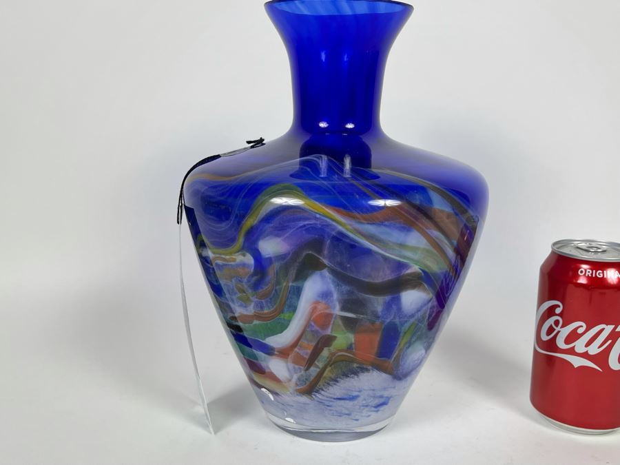 Handmade Glass Vase From Poland 8W X 11H [Photo 5]