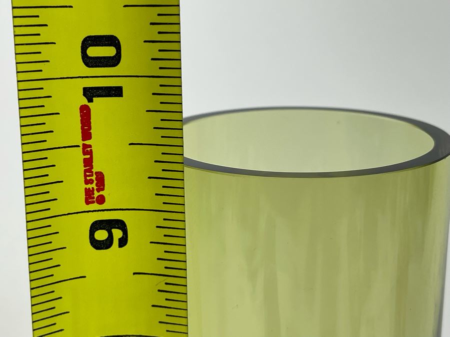 Signed Green Art Glass Vase By Tapio Wirkkala 9.5H Retails $65 [Photo 6]