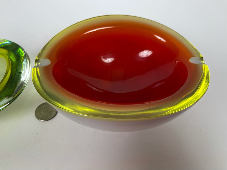 Pair Of Glass Ashtrays [Photo 7]