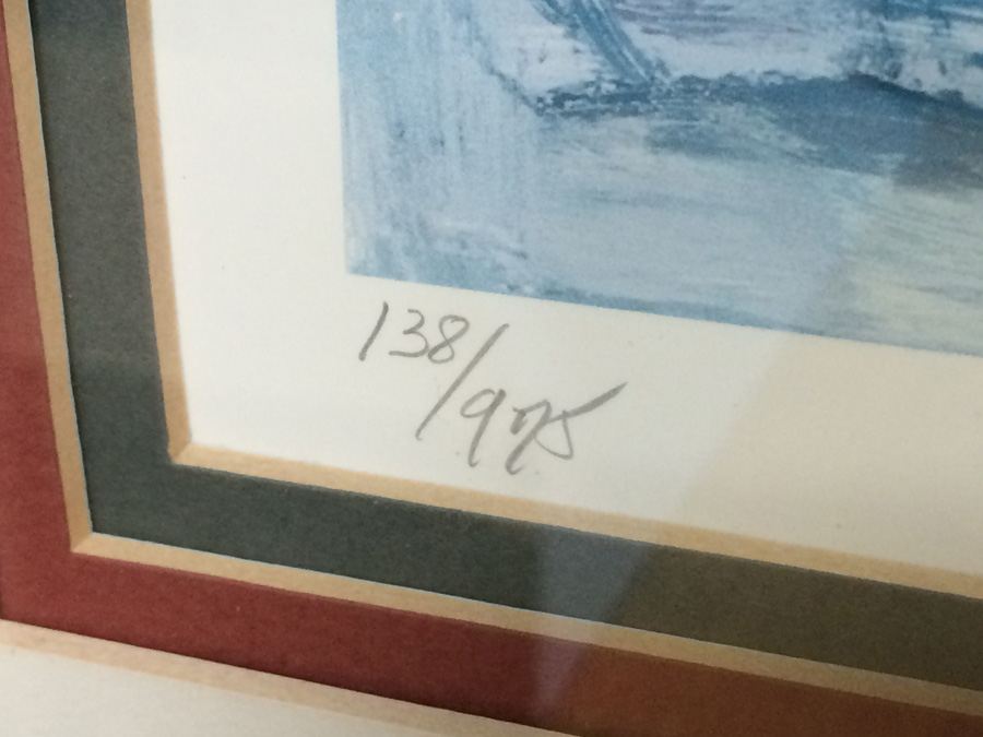 Barbara Wood Limited Edition 138/975 Signed Lithograph Estimate $2,000 [Photo 7]