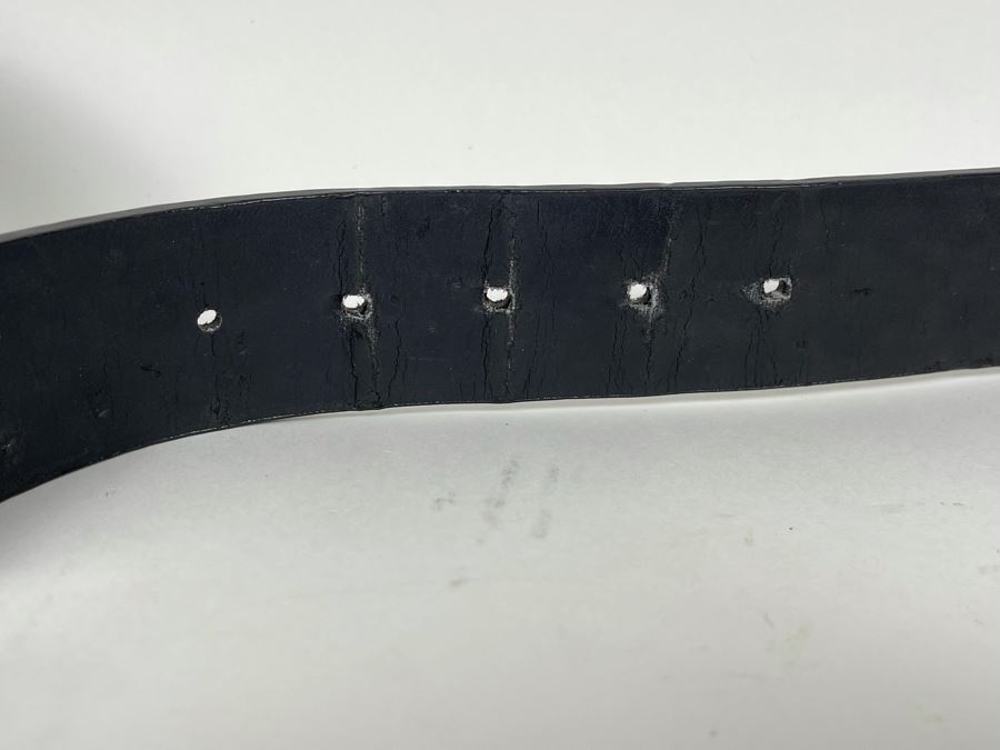 Christine Alexander Swarovski Crystal Leather Belt Size XL Retails $189