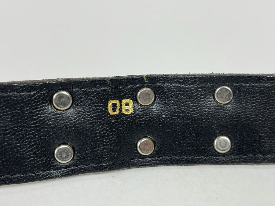 Italian Leather Snake Belt By Bijoux Medici Size 08 80 [Photo 8]