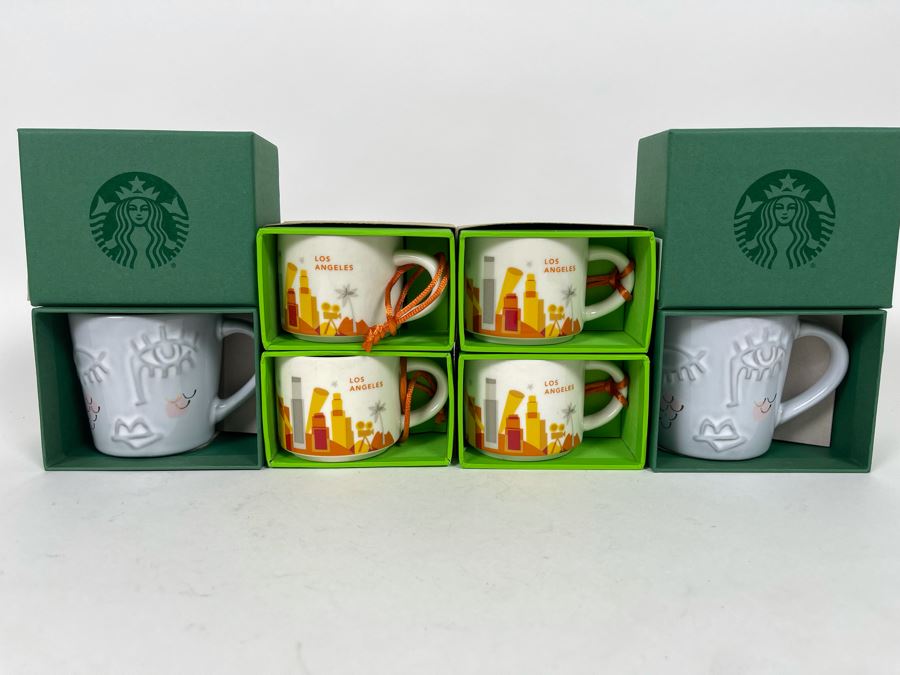 (6) New Set Of Starbucks Collectible Mugs Cups [Photo 2]