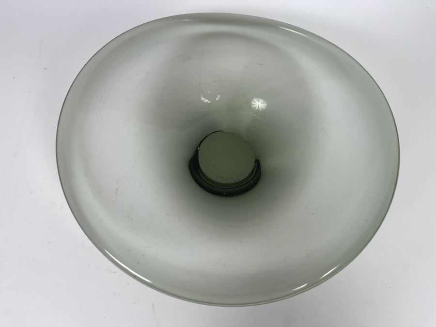 Vintage 1957 Mid-Century Holmegaard Studio Art Glass Bowl 10W X 2.5H [Photo 5]