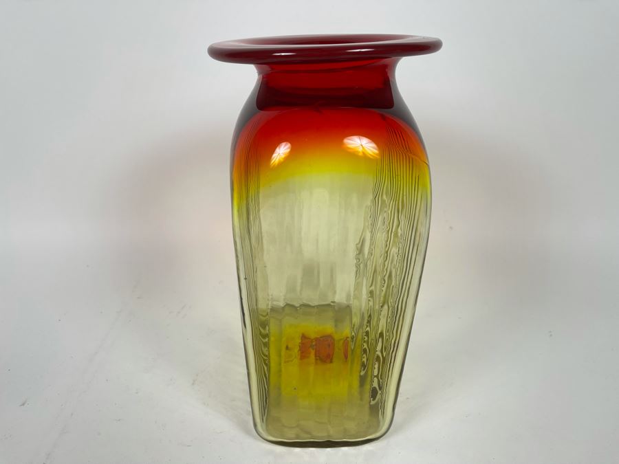 Large Blenko Vase 8W X 11H [Photo 7]
