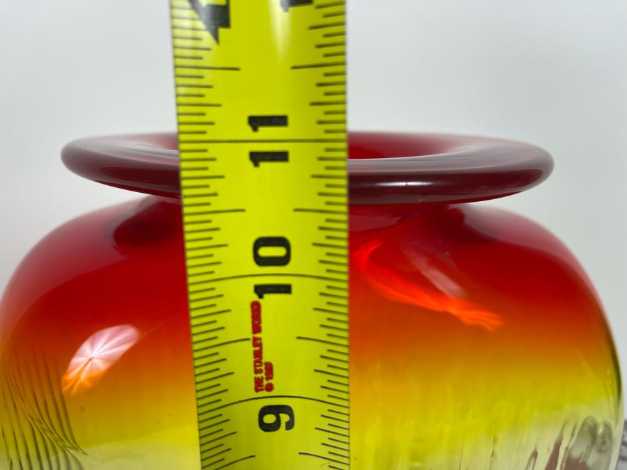 Large Blenko Vase 8W X 11H [Photo 9]