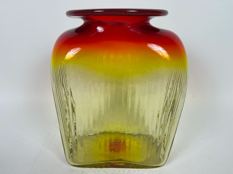 Large Blenko Vase 8W X 11H [Photo 5]
