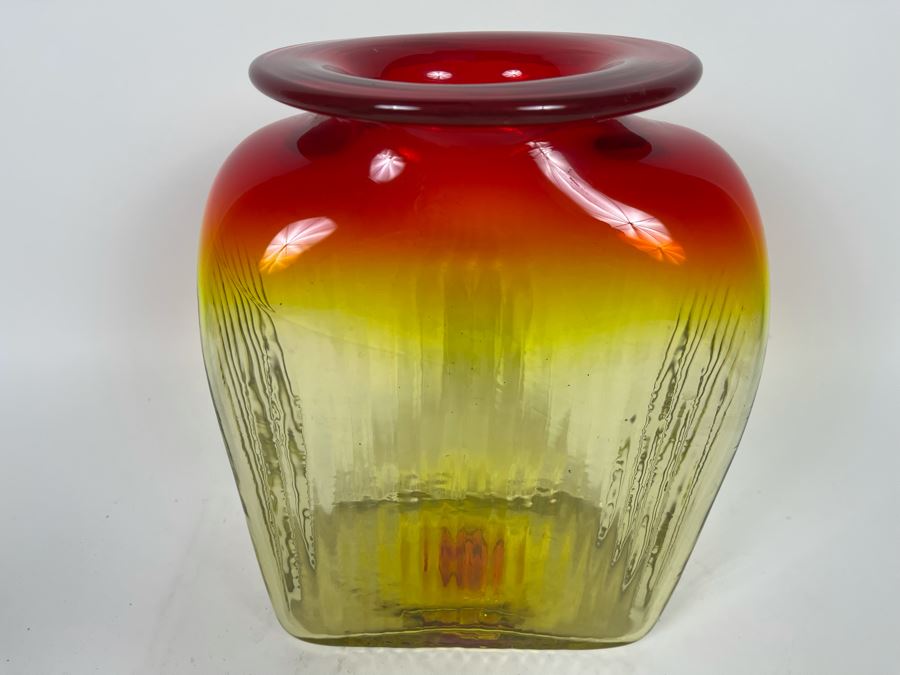 Large Blenko Vase 8W X 11H [Photo 4]