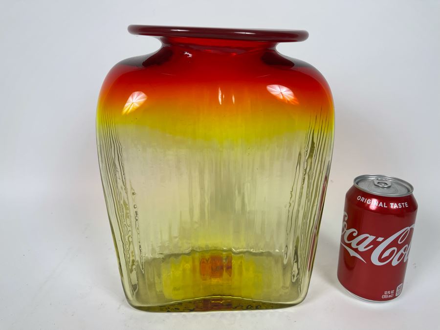 Large Blenko Vase 8W X 11H [Photo 2]