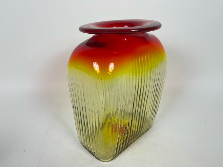 Large Blenko Vase 8W X 11H [Photo 6]