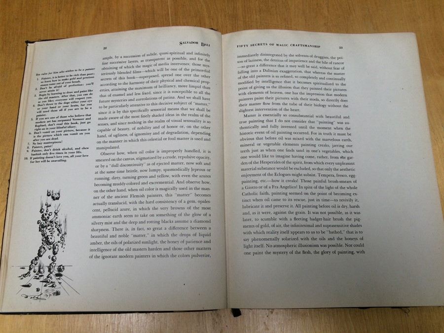 Salvador Dali Book 50 Secrets of Magic Craftmanship 1948