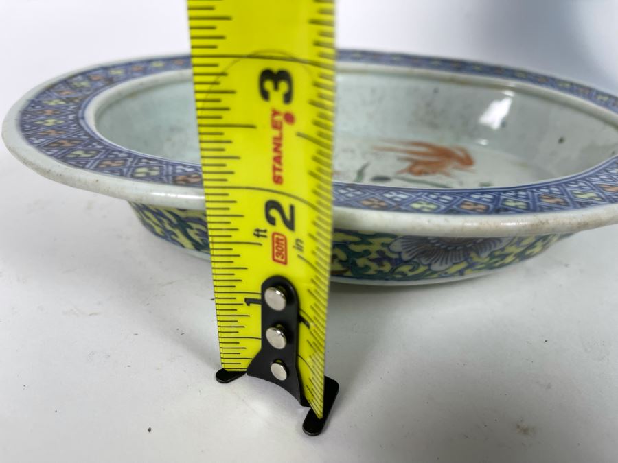 Chinese Porcelain Dish Bowl 9.5W X 7.5D X 1.5H [Photo 9]