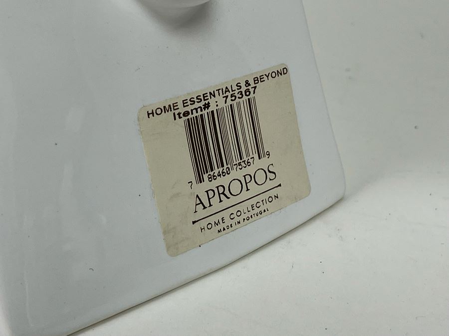 Italian Pottery Vase And White Elephant Figurine From Portugal 13H [Photo 3]