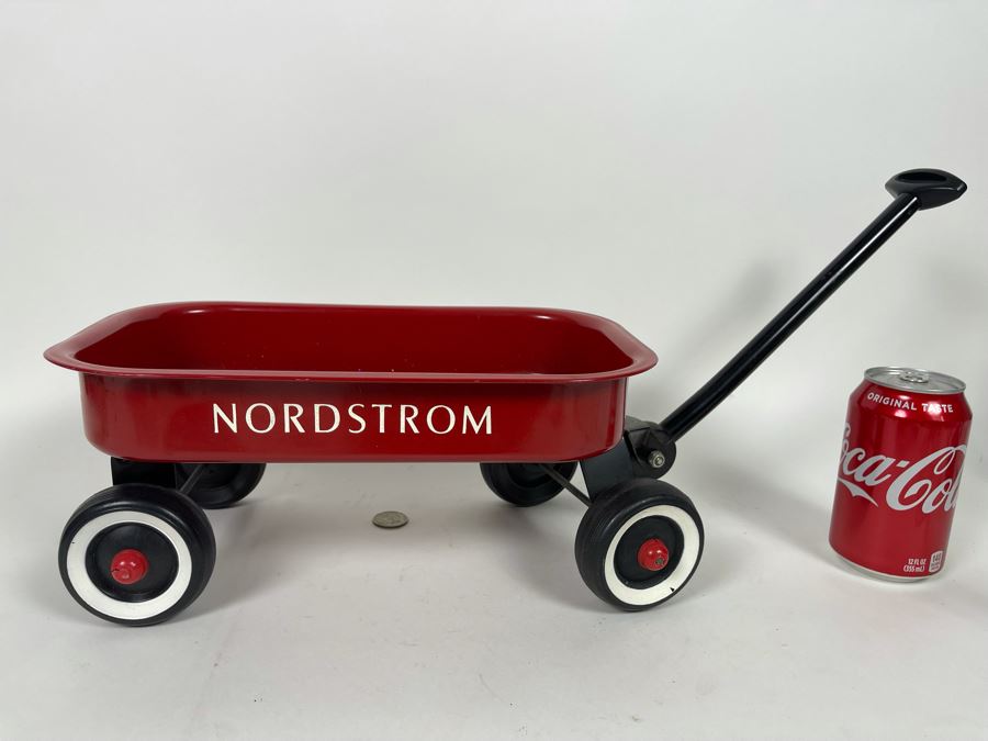 Small Nordstrom Red Display Wagon 14W X 7.5D X 5.5H [Photo 1]