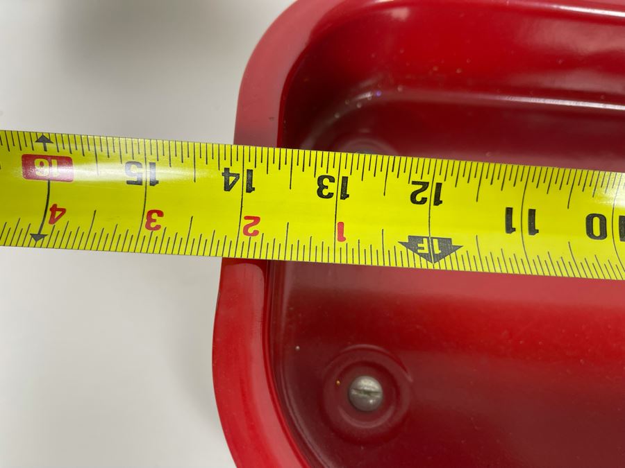 Small Nordstrom Red Display Wagon 14W X 7.5D X 5.5H [Photo 3]