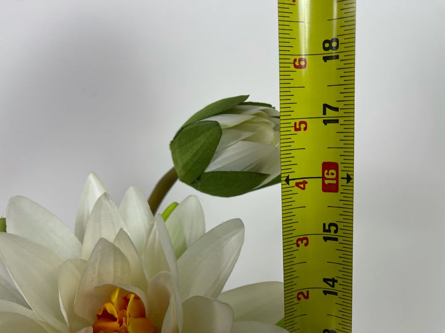 Artificial Floral Arrangement With Glass Vase 17H [Photo 4]