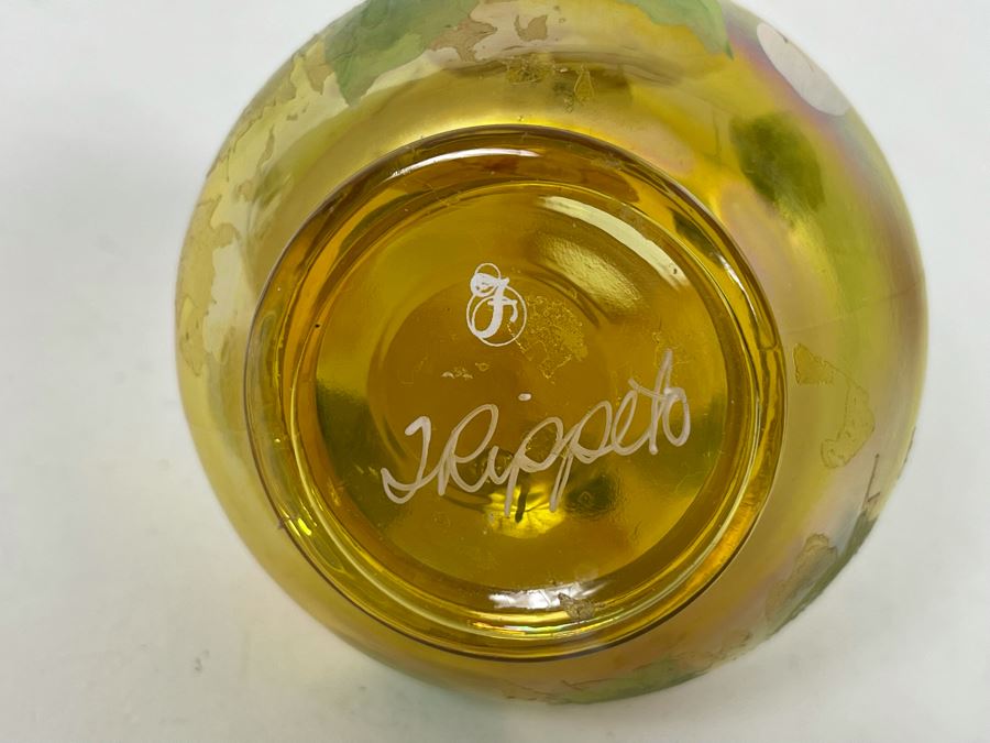Signed Fenton Glass Perfume Bottle 6.5H [Photo 4]
