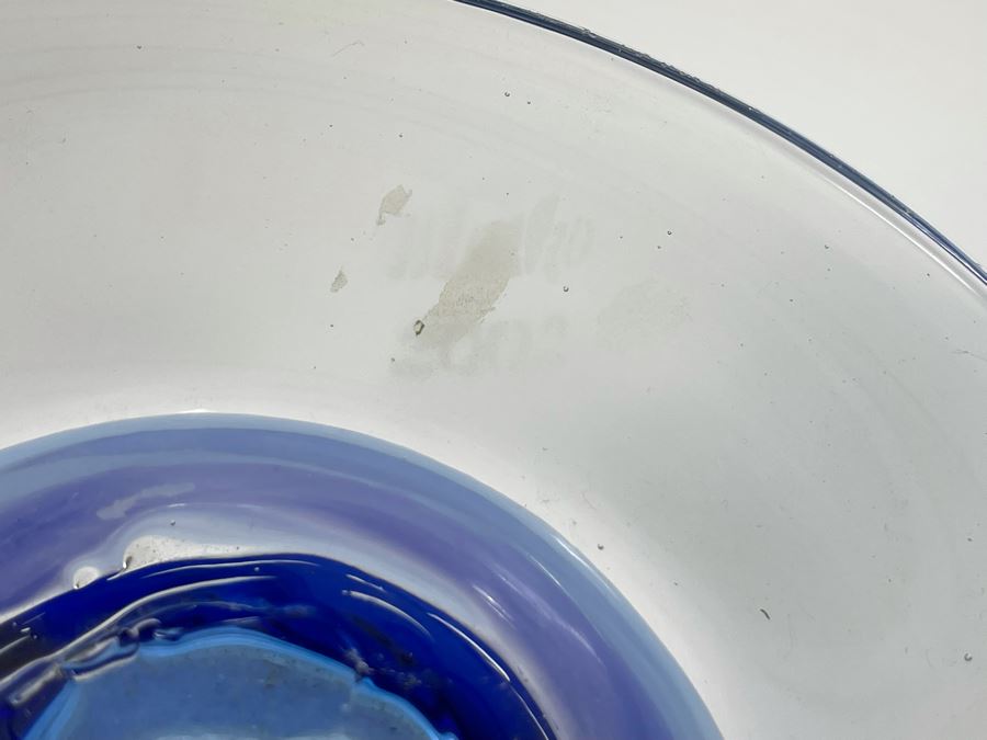 Large Blue Blenko Glass Vase 20H [Photo 7]