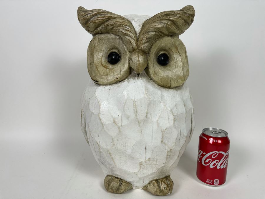 Resin Owl Statue 10W X 16H [Photo 2]