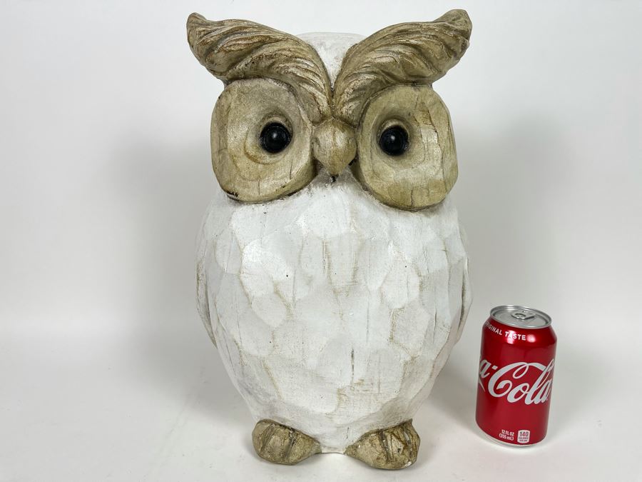 Resin Owl Statue 10W X 16H [Photo 1]