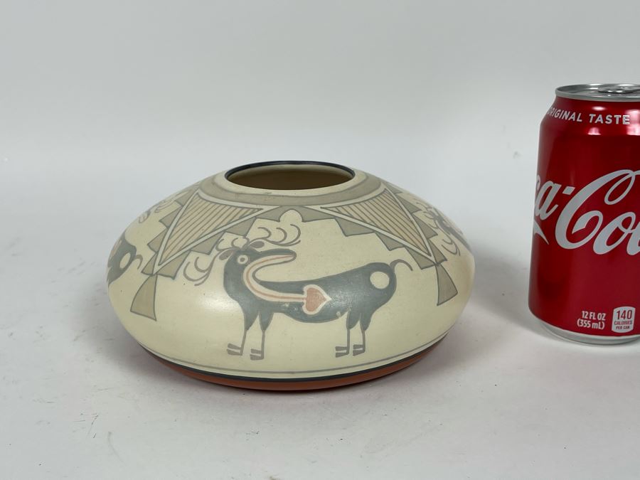 Vintage Hand Painted Pottery Signed R. McAvoy 7W X 3.5H [Photo 4]