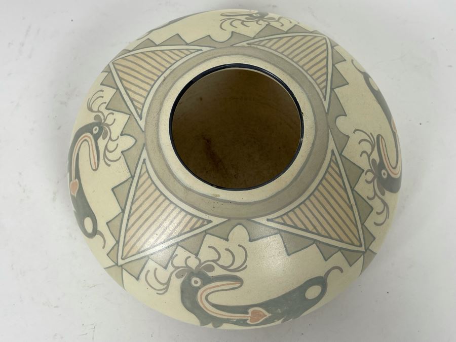 Vintage Hand Painted Pottery Signed R. McAvoy 7W X 3.5H [Photo 5]