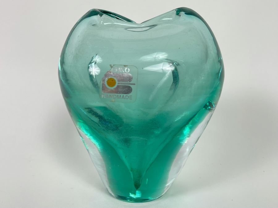 Blenko Glass Vase 4.5H [Photo 1]