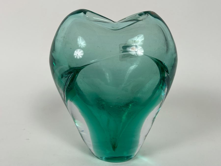 Blenko Glass Vase 4.5H [Photo 4]