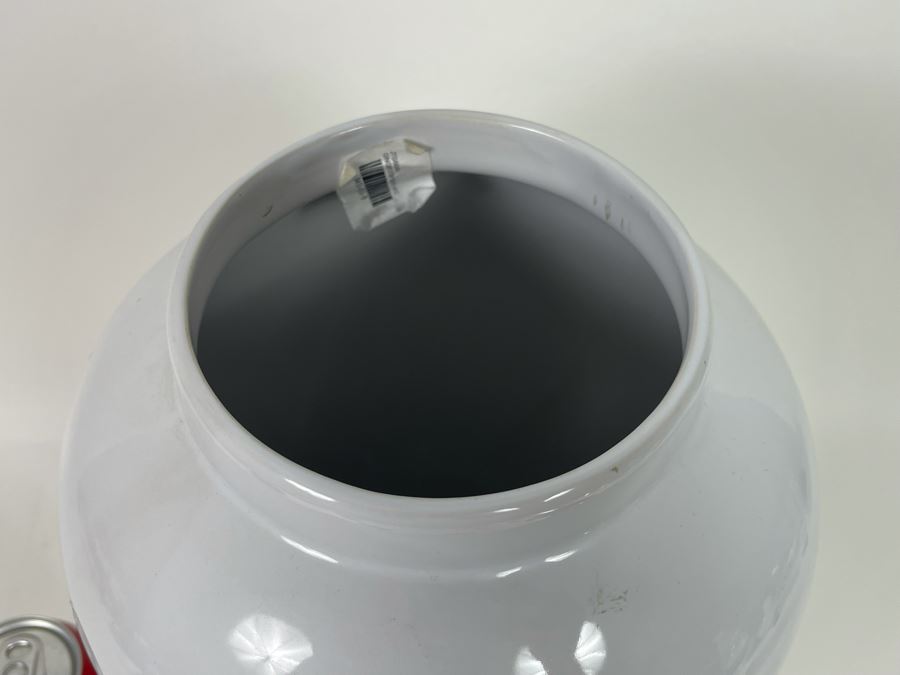 White Decorative Temple Jar With Lid And Tassle 19H Retails $89 [Photo 4]