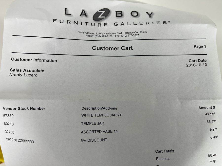 White Decorative Temple Jar 24H Retails $41 [Photo 4]