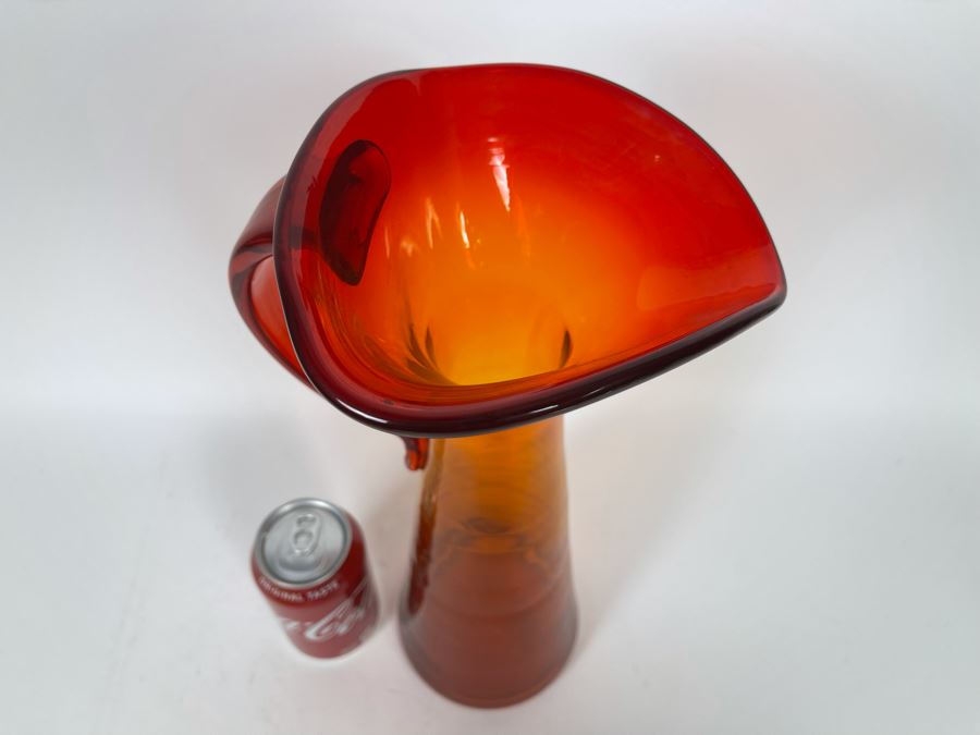 Ruby Red Blenko Glass Jar 15H Retails $58 [Photo 4]