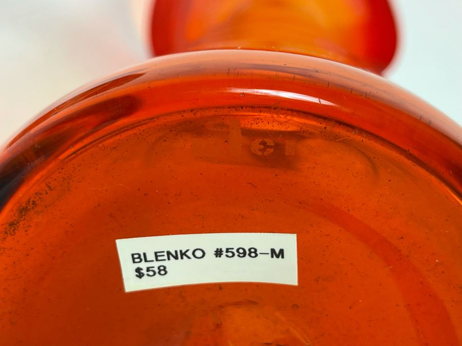 Ruby Red Blenko Glass Jar 15H Retails $58 [Photo 5]