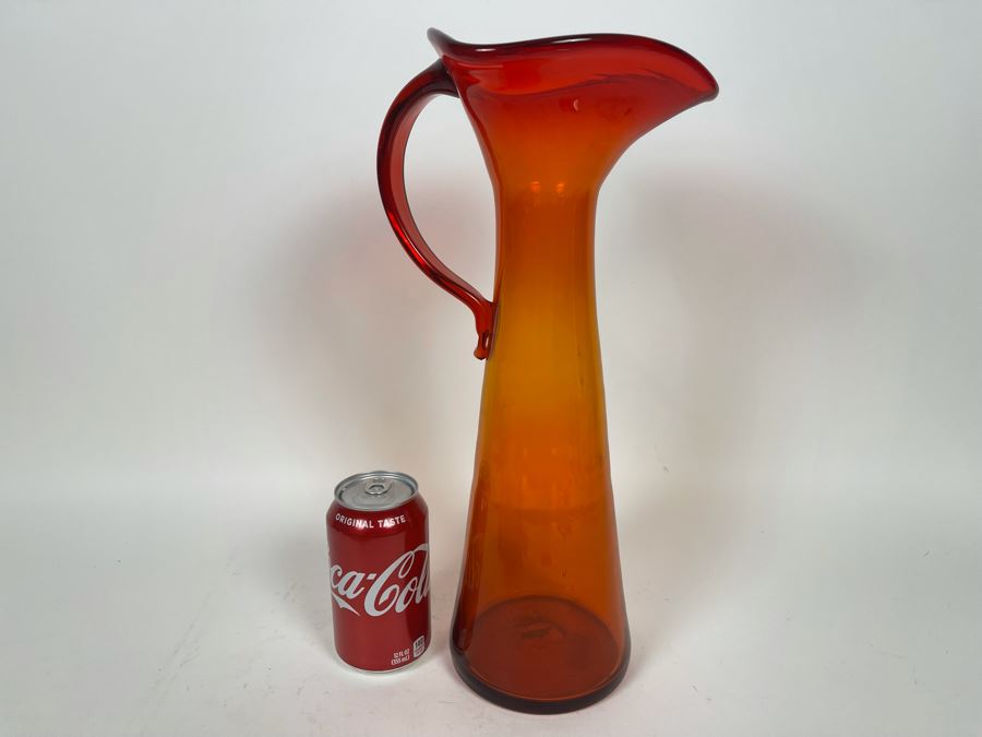 Ruby Red Blenko Glass Jar 15H Retails $58 [Photo 2]