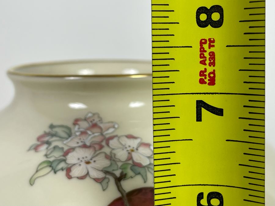 Lenox Serenade Vase 7H With Wooden Stand 5H [Photo 8]