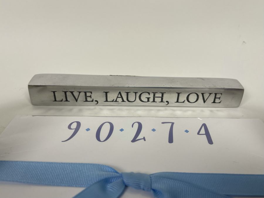 Pair Of Large Onyx Dice, New Magnifying Glass, Live, Laugh, Love Metal Decor And Palos Verdes, CA Paper [Photo 7]