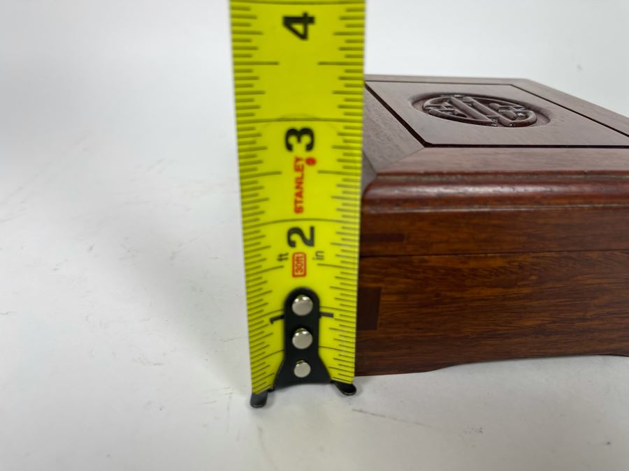 Chinese Wooden Jewelry Box From Neiman-Marcus Hong Kong 6W X 5D X 2.5H [Photo 10]