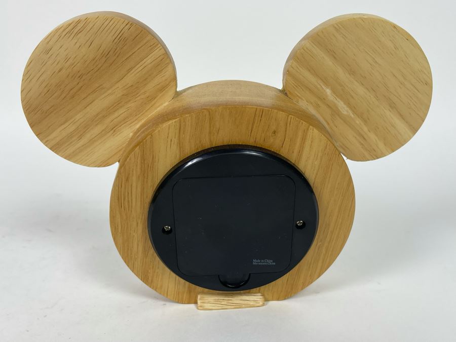 Disney Mickey Mouse Wooden Quartz Clock 8W X 6H [Photo 3]
