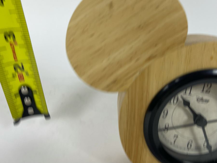 Disney Mickey Mouse Wooden Quartz Clock 8W X 6H [Photo 6]