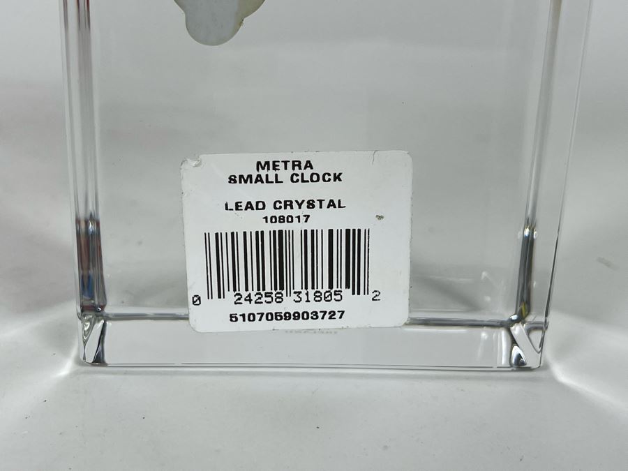 New Waterford Crystal Metra Clock 3W X 5.5H [Photo 4]