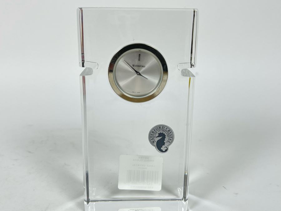 New Waterford Crystal Metra Clock 3W X 5.5H